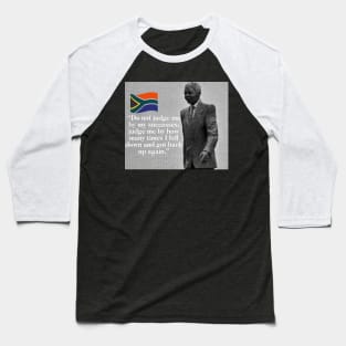 Nelson Mandela - Make Mistakes Baseball T-Shirt